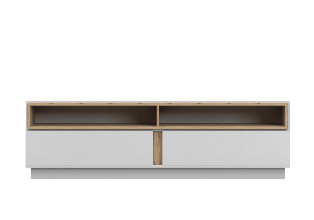 TV-SCHRANK - RTV Reyla 09 Weiß - Weiß, Holzwerkstoff (180/55/42cm) - Möblo