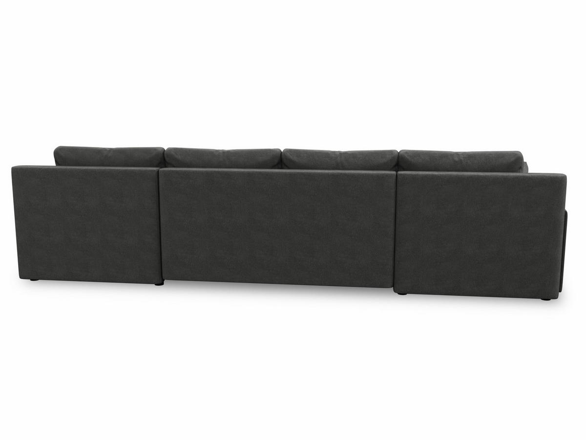 WOHNLANDSCHAFT Faris U - Grau, Holz/Textil (350/85/185cm) - Sofnet