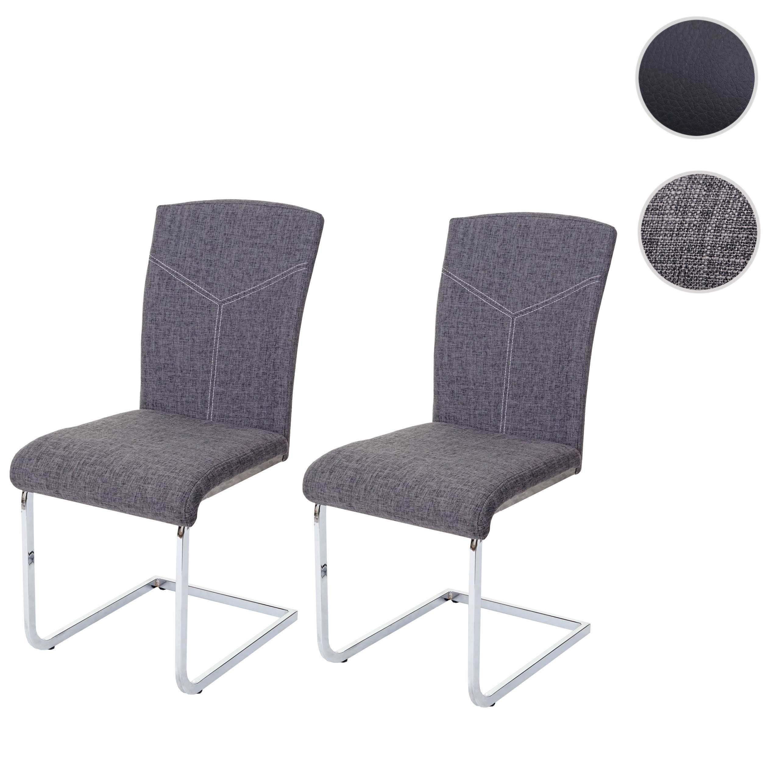 ESSZIMMERSTUHL Grau 2er-Set - Grau, Textil (43/94/60cm) - MCW