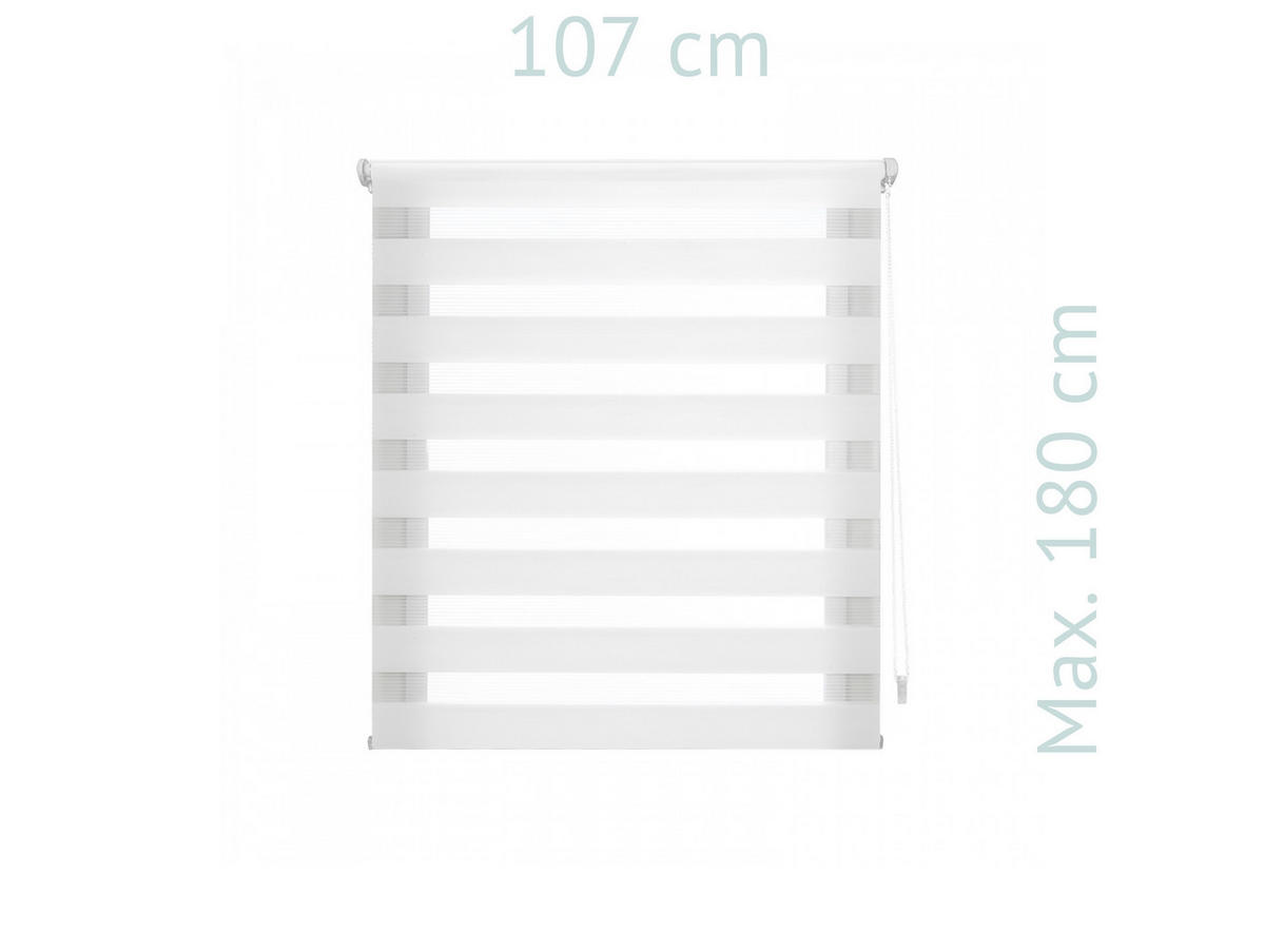 ROLLO Polyester Transluzent Cream 107x180 - Creme, Textil (107/180/1cm) - Purline