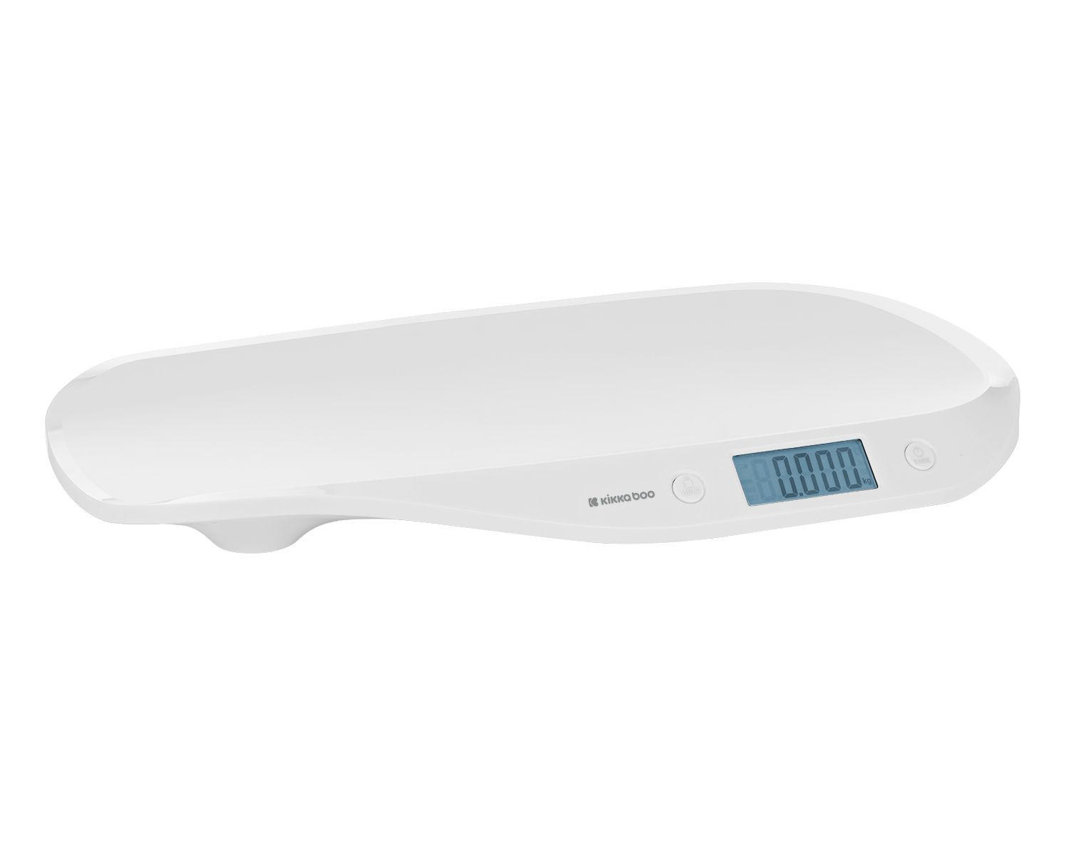 WAAGE Baby Lyra weiß LCD-Display, Tarafunktion, Maßband, Anti-Rutsch-Füße, Haltefunktion - Weiß, Kunststoff (32/52cm) - Kikka boo