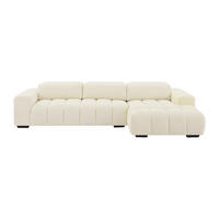 SOFA - 5 Personen - stoff - beige Loponza - Beige, Kunststoff/Textil (312/68/183cm) - Vente-Unique