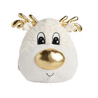 KUSCHELTIER Weihnachten Rini, 38x34x19cm - Weiß, Textil (19/38.5/34.5cm) - home&you