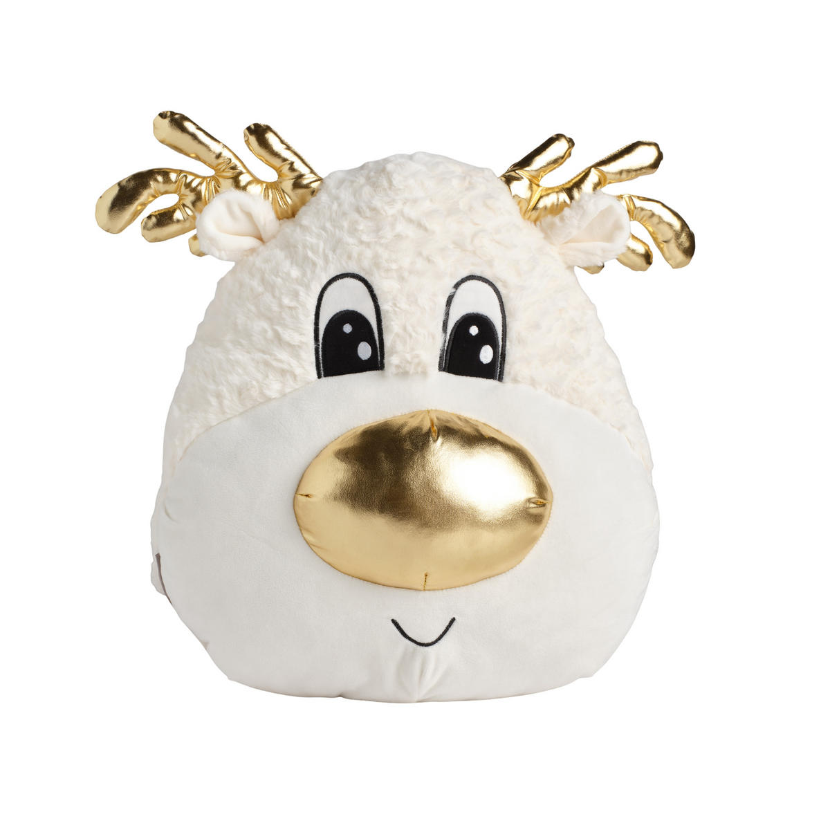 KUSCHELTIER Weihnachten Rini, 38x34x19cm - Weiß, Textil (19/38.5/34.5cm) - home&you