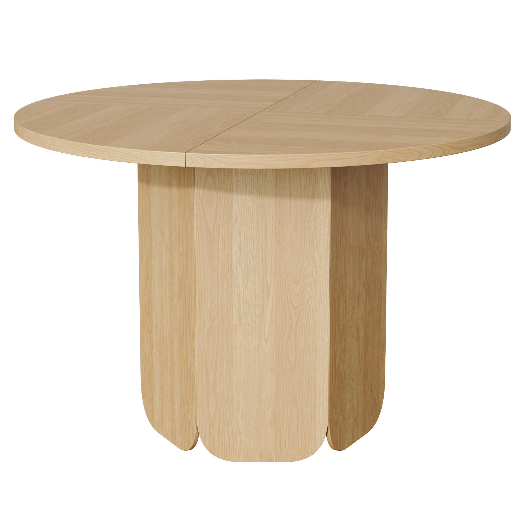 JÍDELNÍ STŮL Kulatý dubový Ø 120 cm pro 4–6 osob, 26,90 kg - barva dubu, kompozitní dřevo (120/120/75cm) - Urban Meuble
