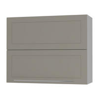 KÜCHENHÄNGESCHRANK Kvantum W8B/90 Beige Matt / Grau Matt 90 / 32,5 / 72cm - Beige/Grau, Holz/Holzwerkstoff (90/72/36cm) - Feldmann-Wohnen