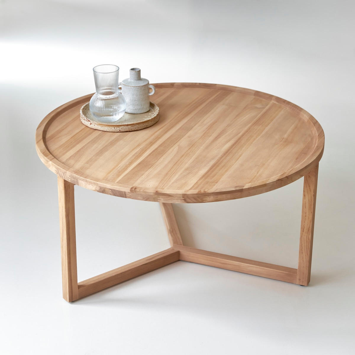 COUCHTISCH Ana Natur aus Teak - Naturfarben, Holz (90/90/45cm) - Tikamoon