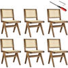 HOLZSTUHL 6er Set Lissy,48,5 x 53,5 x 83 cm, Belastbarkeit 120 kg,Eiche hell - Eichefarben, Holz (48.5/83/53.5cm) - tectake