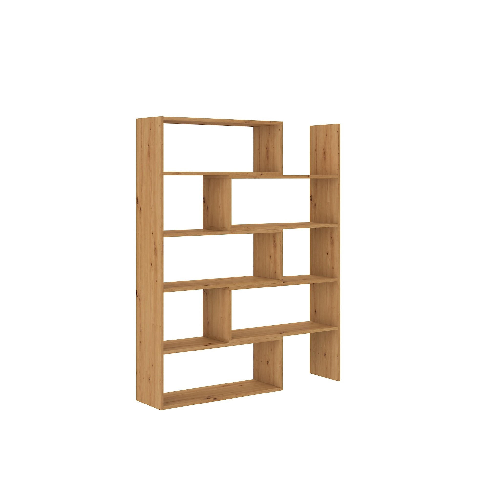 BÜCHERREGAL LORIS 72,5x24x138 cm, Regal Eiche Artisan - Eiche Artisan, Holzwerkstoff (72.5/138/24cm) - MASSENO