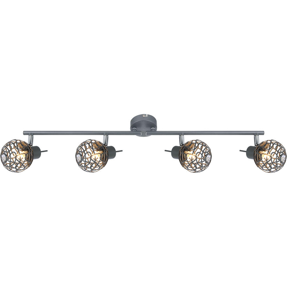LED DECKENLEUCHTE MOSA Grau - Grau, Metall (71/8/14cm) - Globo Lighting