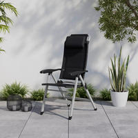 GARTENSTUHL Geri Schwarz/Silberfarben - Schwarz, Metall (1/117/60cm) - Sonstige
