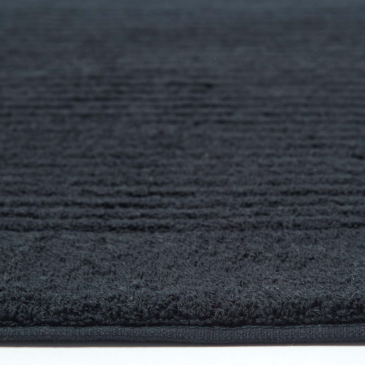 BADEMATTE Imperial 50/80 cm, Baumwolle - Schwarz, Textil (50/80cm) - Homescapes