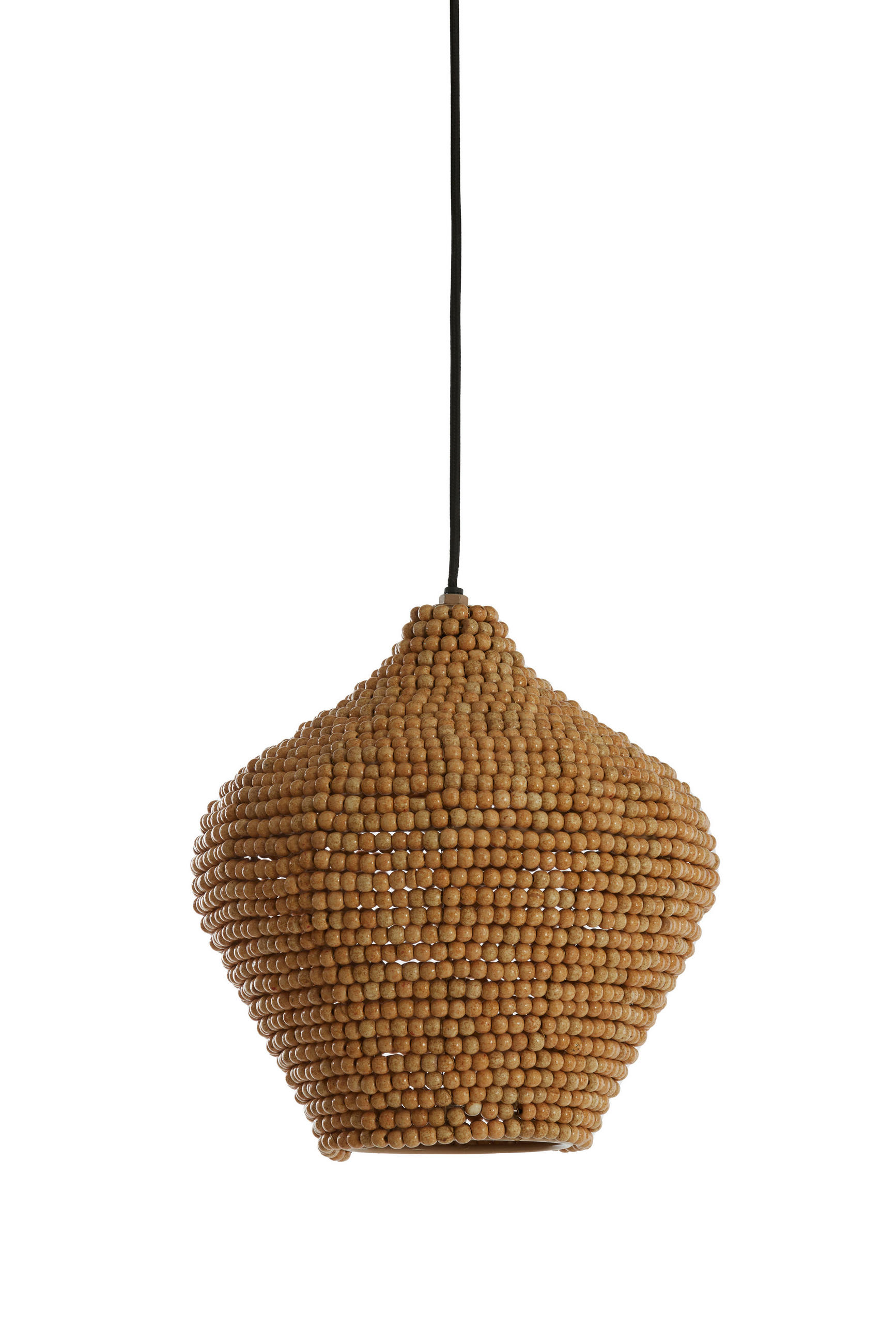 HÄNGELAMPE Kalenga Braun Ø28/30 cm - Hellbraun, Metall (28/28/30cm) - Light & Living