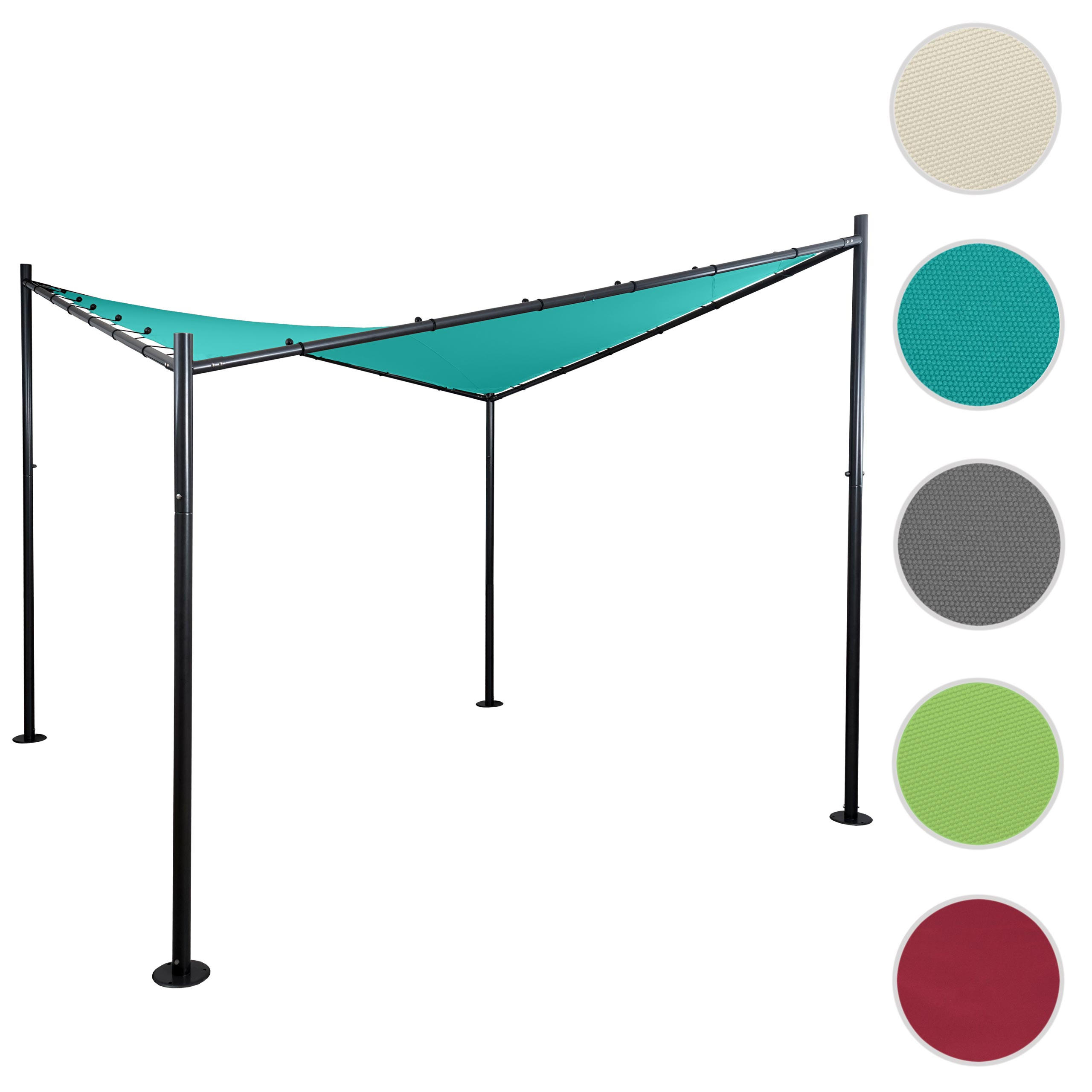 PERGOLA Türkis - Türkis, Metall (411/292/411cm) - MCW