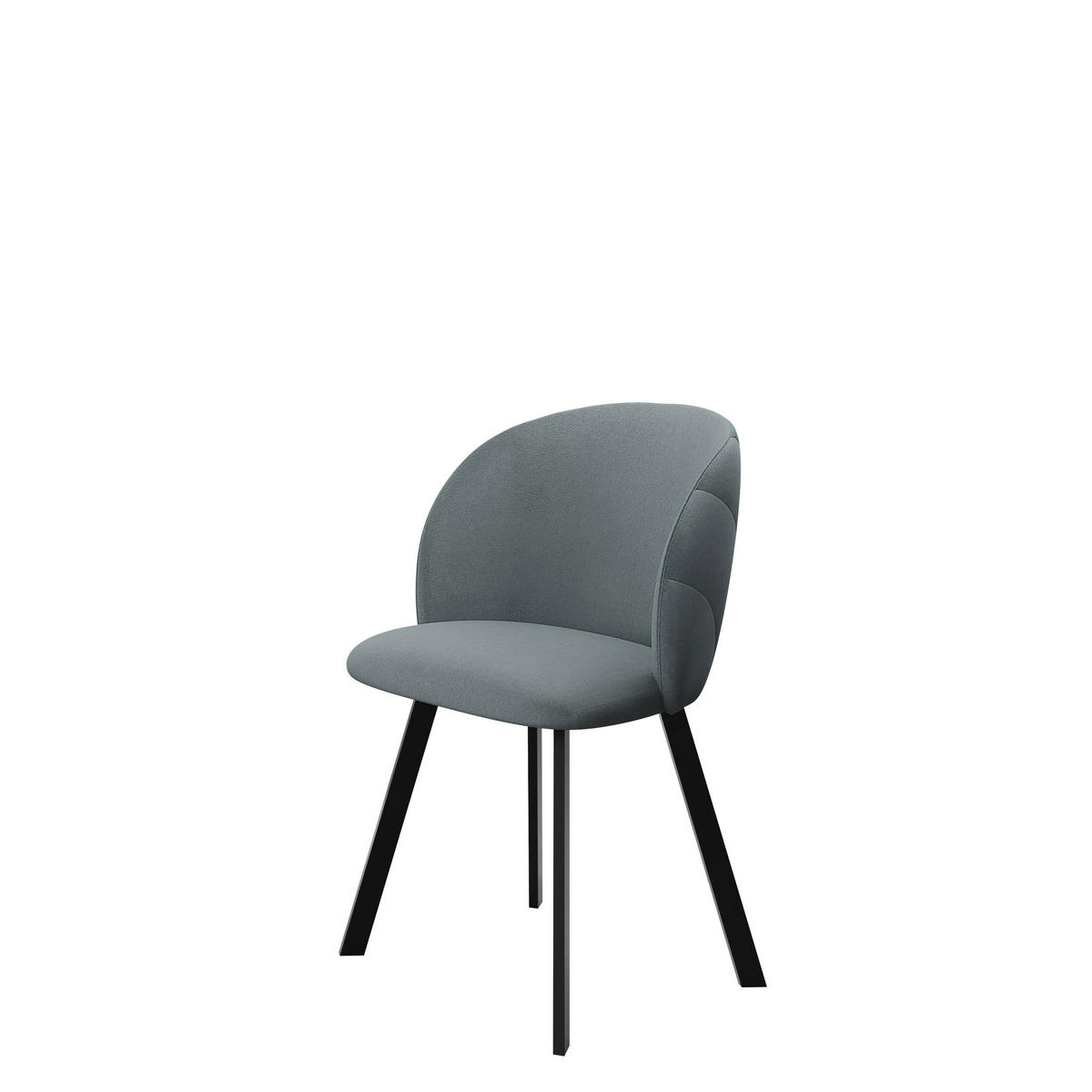 ESSZIMMERSTUHL K99 - Schwarz/Grau, Holzwerkstoff/Textil (51/80/52cm) - MIRJAN24