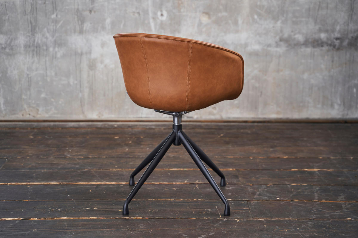STUHL DANI Braun Kunstleder - Braun, Textil (60/81/54.5cm) - KAWOLA