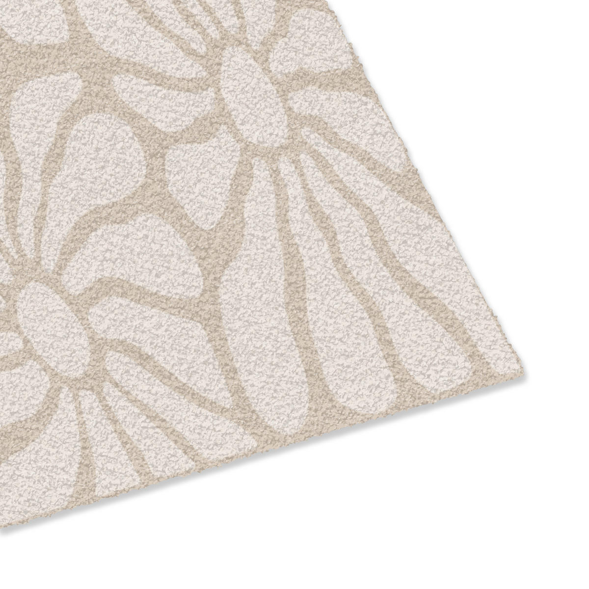 PREPRAŽNIK ZA VRATA Blommig - Print - Beige - Brun - Minimalistisk 60x40 cm - peščene barve, umetna masa (60/0.4cm) - MuchoWow