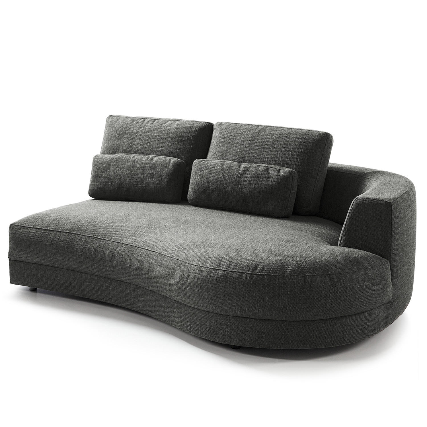 MODULLONGCHAIR - Grau, Textil (194/74/145cm) - home24