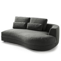 MODULLONGCHAIR - Grau, Textil (194/74/145cm) - home24