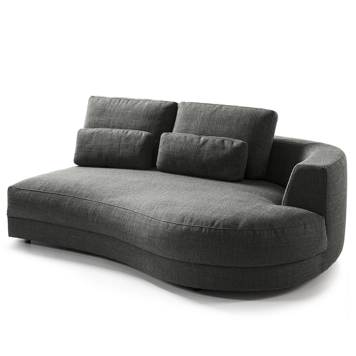 MODULLONGCHAIR - Grau, Textil (194/74/145cm) - home24