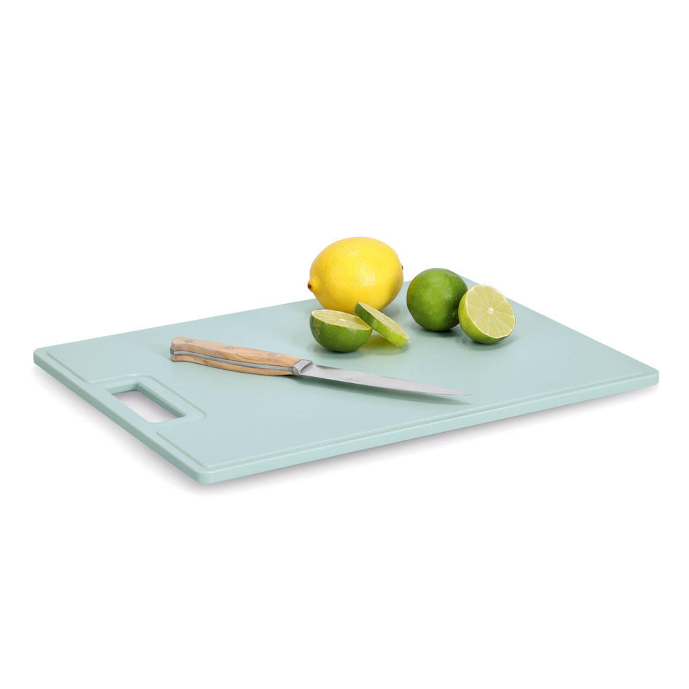 SCHNEIDEBRETT , Graublau - 38 x 28cm - Blaugrau, Kunststoff (38/28cm) - Zeller Present