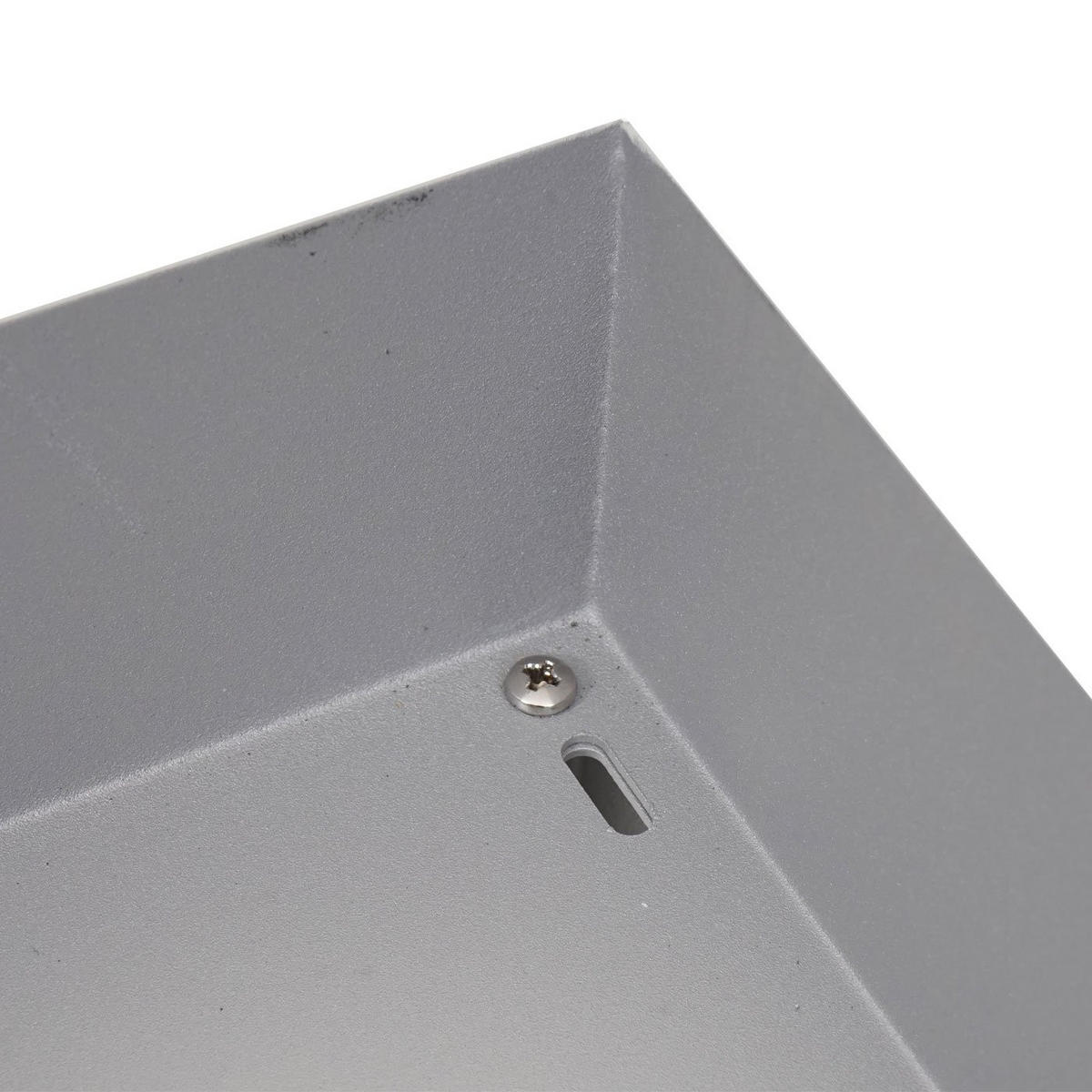 MÄHROBOTER-GARAGE mit Pflanzkasten 37x60x70cm Metall Grau - Grau, Metall (60/37/70cm) - PROREGAL