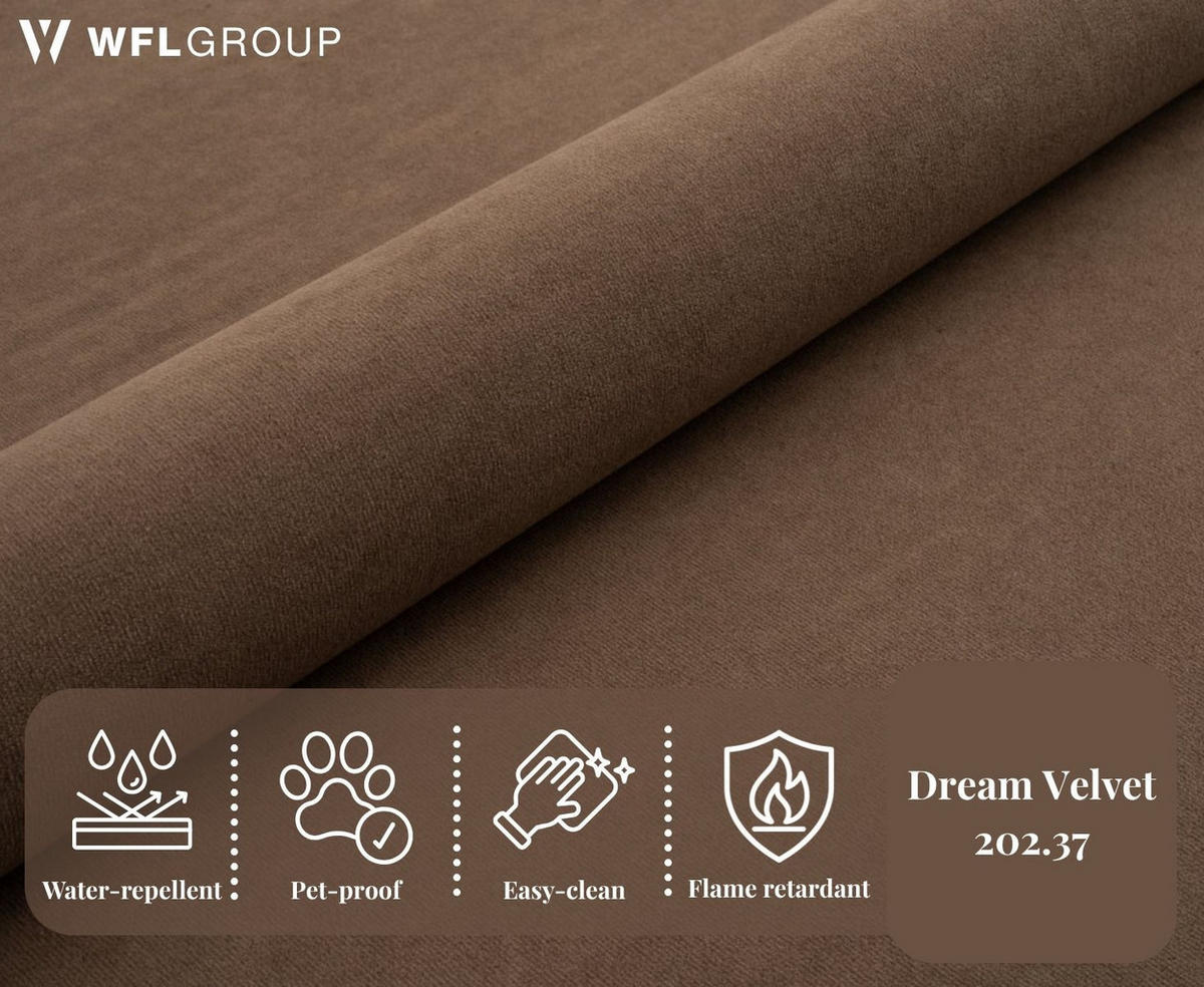 BOXBETT Allen mit Bettkasten, Samt Braun 180x200 cm – inkl. H4 Taschenfederkern Matratze & Foam Topper - Schwarz/Braun, Holz/Holzwerkstoff (180/200cm) - WFL GROUP