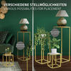 BLUMENSTÄNDER quadrat Gold 30/30/90 cm 3er Set - Goldfarben, Metall (30.0/30.0/90.0cm) - ML-DESIGN