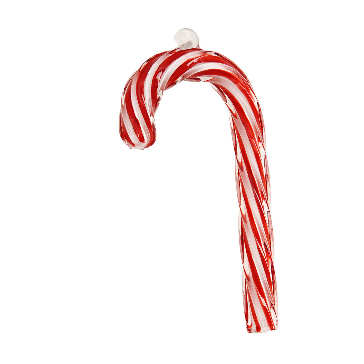 CHRISTBAUMSCHMUCK Zuckerstange Rot 15cm (Glas / 1 Stk.) - Rot, Glas (2/15/7cm) - Krebs Glas Lauscha