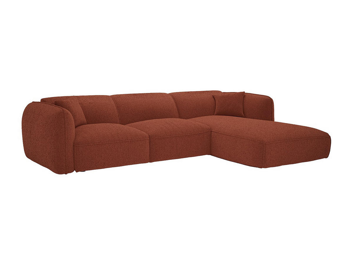 SCHLAFSOFA - 5 Personen - stoff - terracotta Camilio - Terracotta, Textil (274/74/174cm) - Vente-Unique