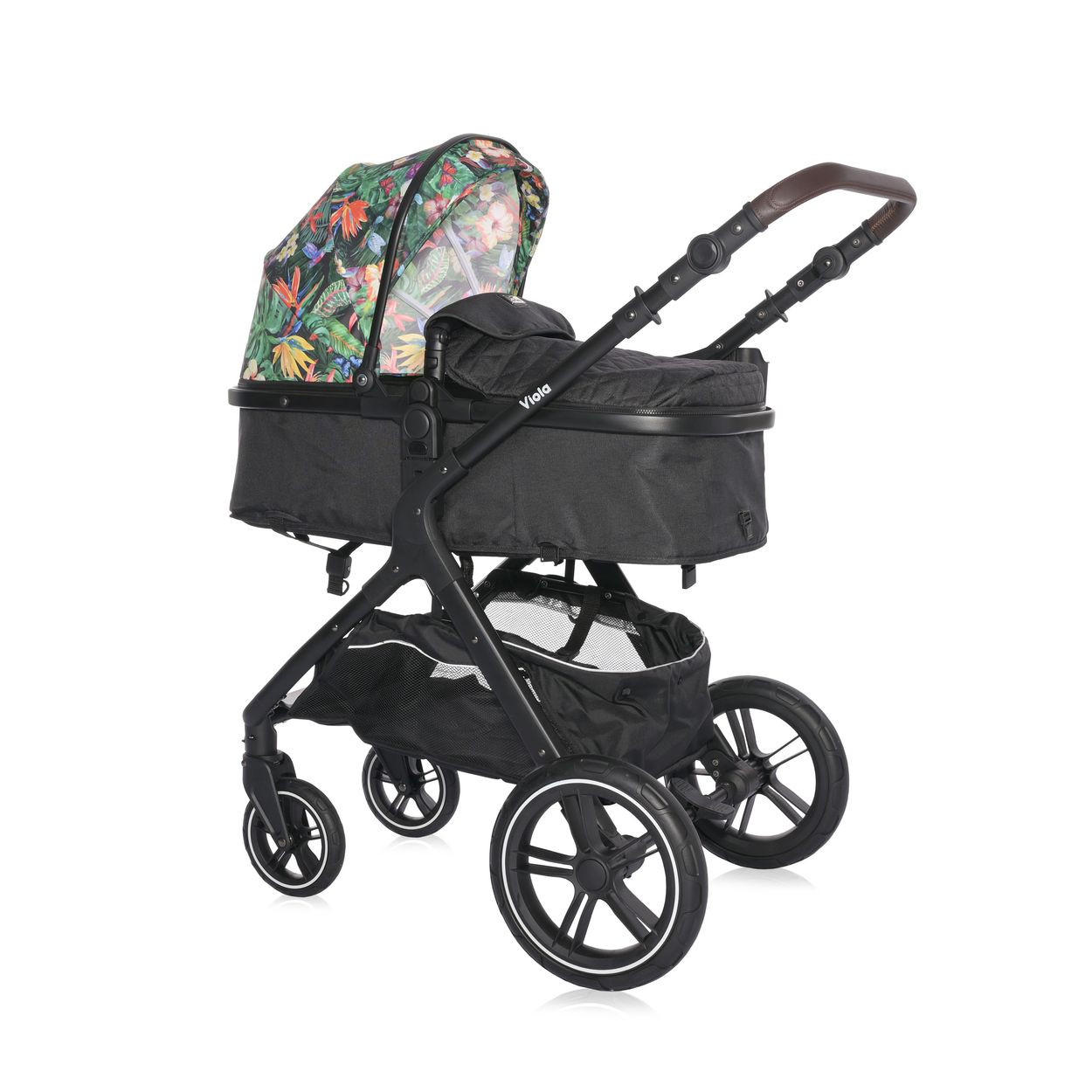 KINDERWAGEN 2 in 1 Viola bunt bis 22 kg, Sportsitz umbaubar Wickeltasche - Multicolor, Metall (112/59/96cm) - Lorelli