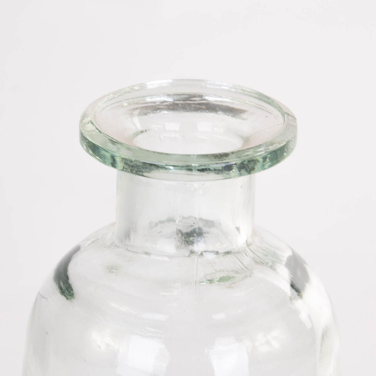 VASE und Flasche aus Recyclingglas 700 ml 8,5/8,5/20 cm - Transparent, Glas (20cm) - Home Styling Collection