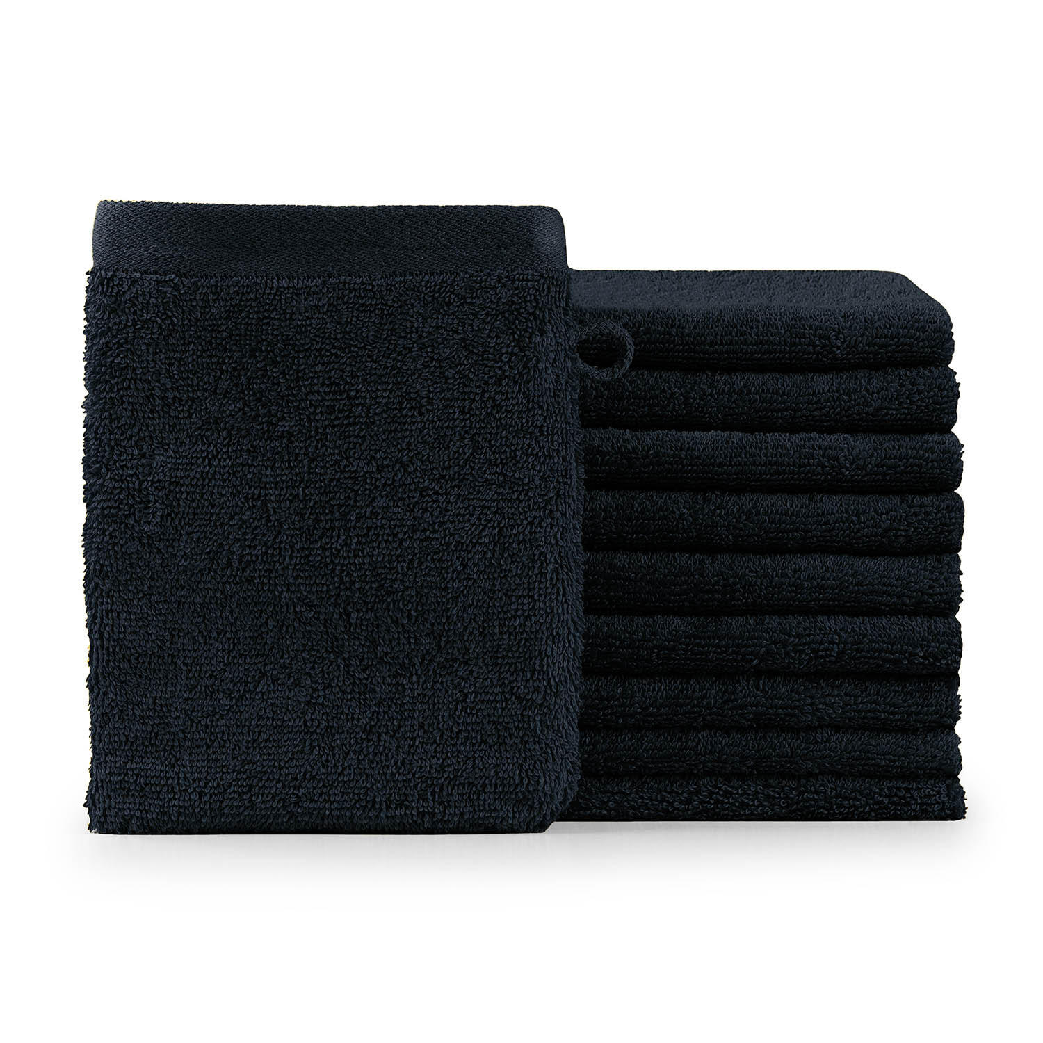 WASCHLAPPEN 10er-Set, 10x Waschlappen 15/20 cm, Dunkelblau - Dunkelblau, Textil (15/20cm) - Blumtal