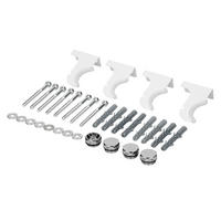 HALTERUNG FÜR DESIGNHEIZKÖRPER Weiß - Weiß, Kunststoff (2/3.5/5cm) - LuxeBath