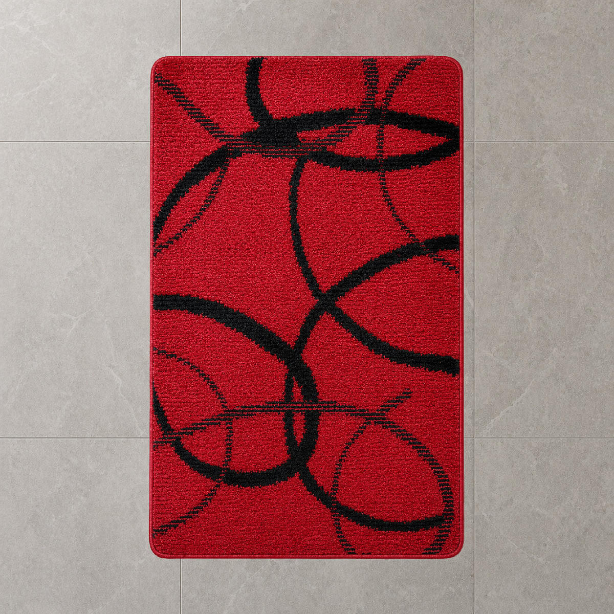 BADEMATTE 80/200cm ROT - Rot, Textil (80/200cm) - ROLFNERS