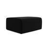 POUF Samt Stoff Schwarz - Schwarz/Grau, Kunststoff/Textil (90/80/60cm) - Makamii