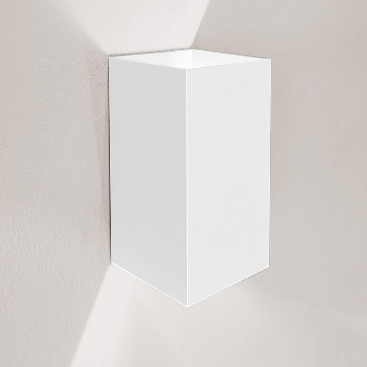 LED-WANDLAMPE Ixa High Power Weiß Rechteckig - Weiß, Metall (10/20/10cm) - s.luce