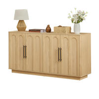 SIDEBOARD 160/40/80 cm mit 4 Türen, Soft-Close und Kippschutz, MDF in Eichefarben - Eichefarben, Holzwerkstoff (160/80/40cm) - Redom
