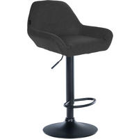 BARHOCKER Stoff dunkelgrau - Dunkelgrau/Schwarz, Textil/Metall (51/89/52cm) - CLP