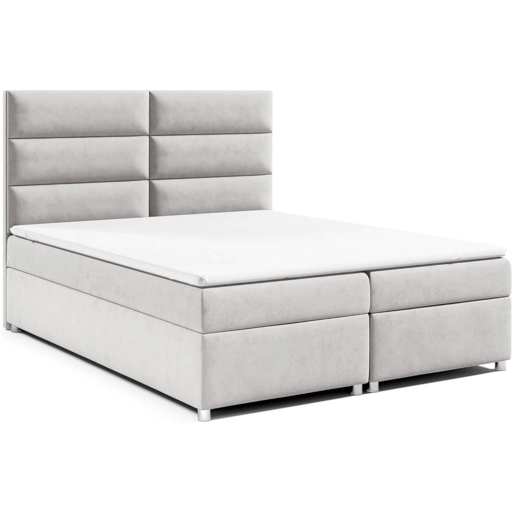 BOXBETT Trinity K-4 Bonellfederkern inkl. Topper - Silberfarben, Holz/Holzwerkstoff (140/200cm) - Best For Home