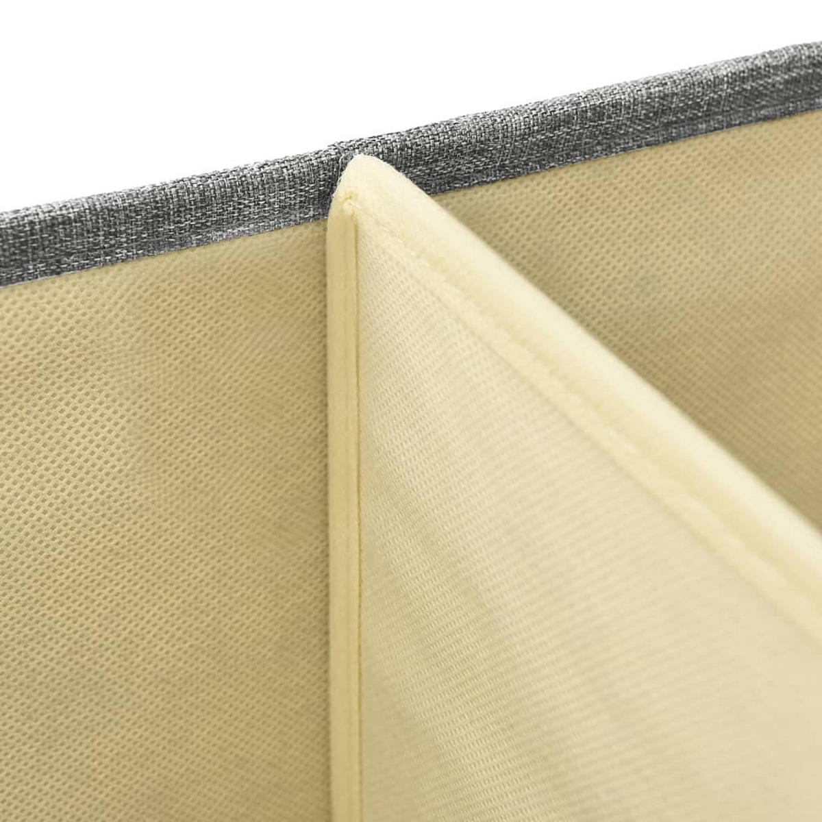 AUFBEWAHRUNGSBOXEN 2er set Stoff 50/30/25 Cm Grau - Grau, Textil (30/25/50cm) - vidaXL
