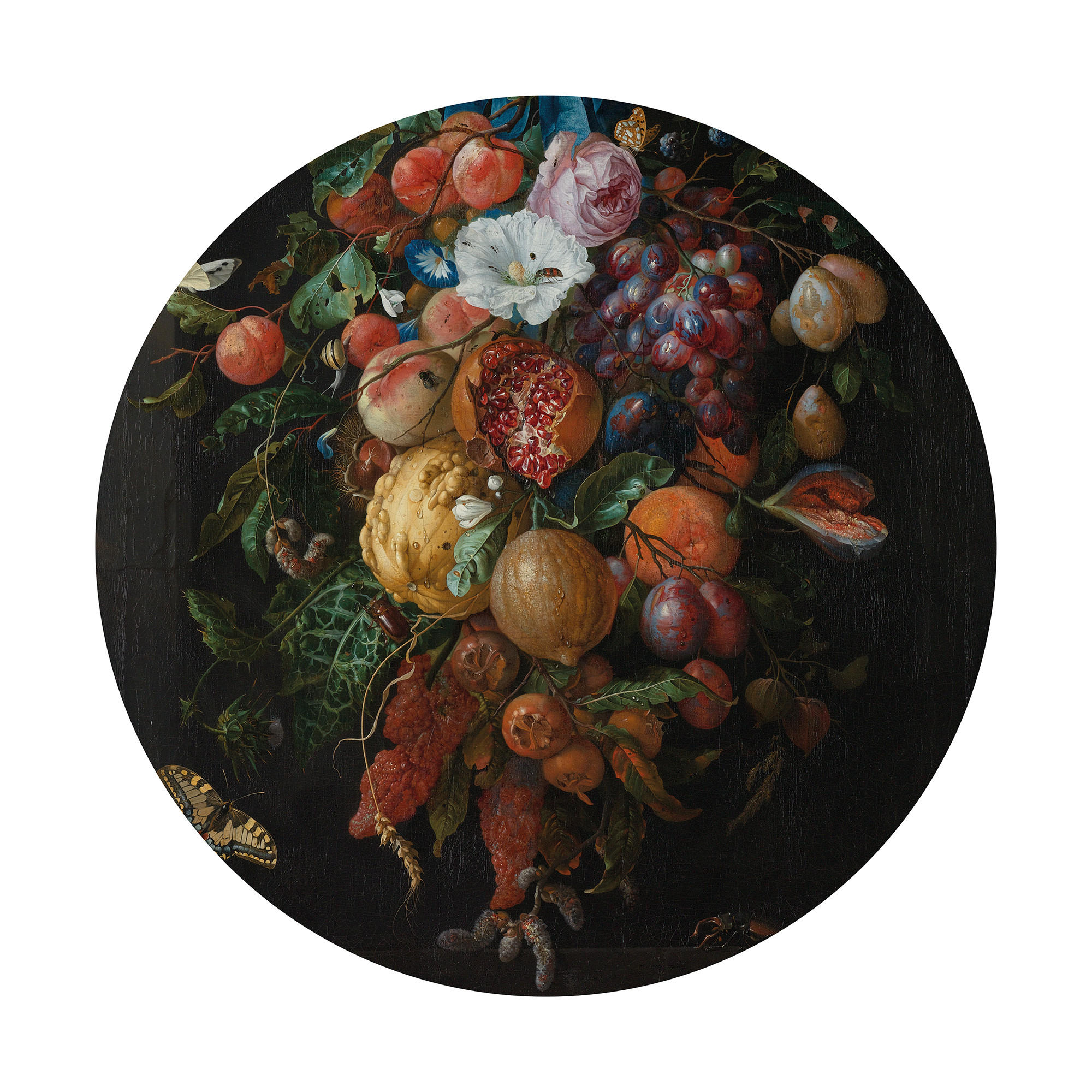 WANDKREIS Liebendes Obst - 70 cm - Multicolor, Kunststoff (70/70/70cm) - Art for the Home