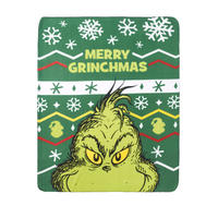 KUSCHELDECKE The Grinch Merry Grinchmas Grün 130 x 170 cm - Grün, Textil (130/170cm) - United Labels
