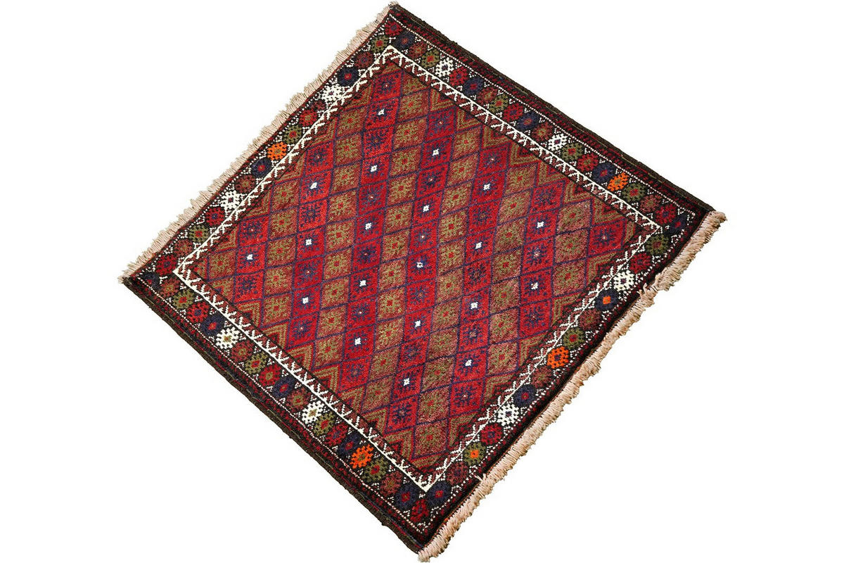 ORIENTTEPPICH handgeknüpft Gashgai Bunt 90/85 cm Schurwolle - Multicolor, Textil (85/90cm) - Looma