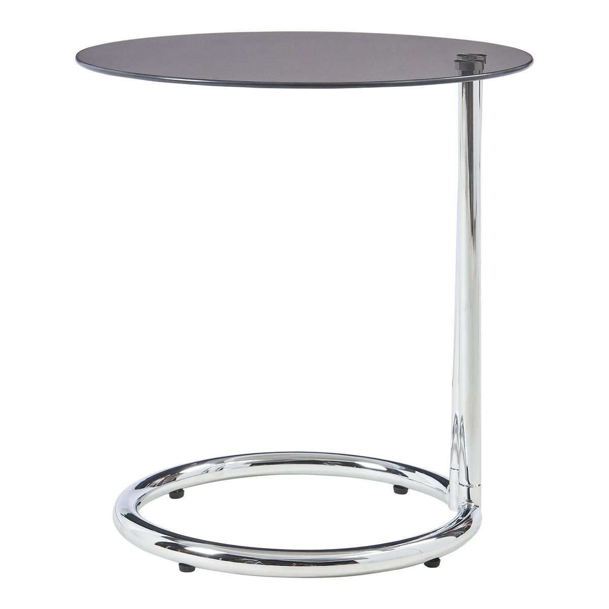 BEISTELLTISCH Ylivieska - Chromfarben/Bronzefarben, Glas/Metall (44.5/44.5/46cm) - [en.casa]