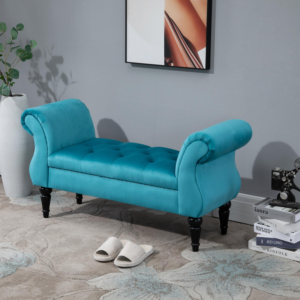 SITZBÄNKE Blau 1 Stück - Blau, Kunststoff (117/58/40cm) - GiPP