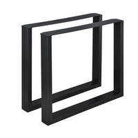 SADA STOLOVÉHO PODSTAVCE, 2 KS, Makers - černá, kov (80/72/8cm) - [en.casa]