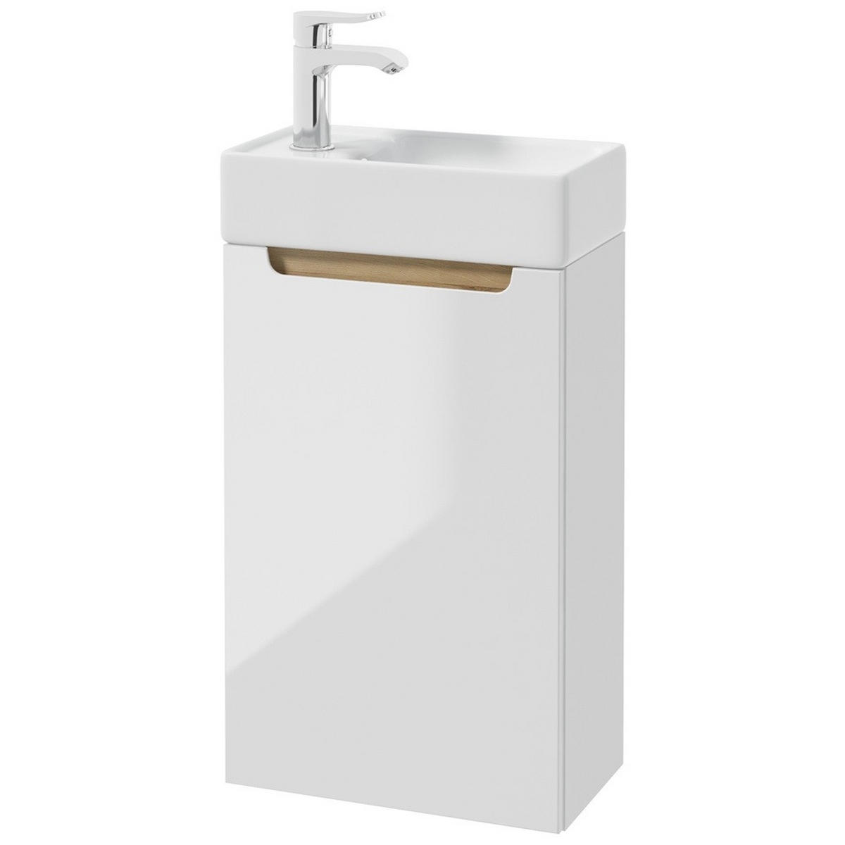 WASCHTISCH Sofia-107 - Weiß, Holzwerkstoff (40/68/22cm) - Lomado