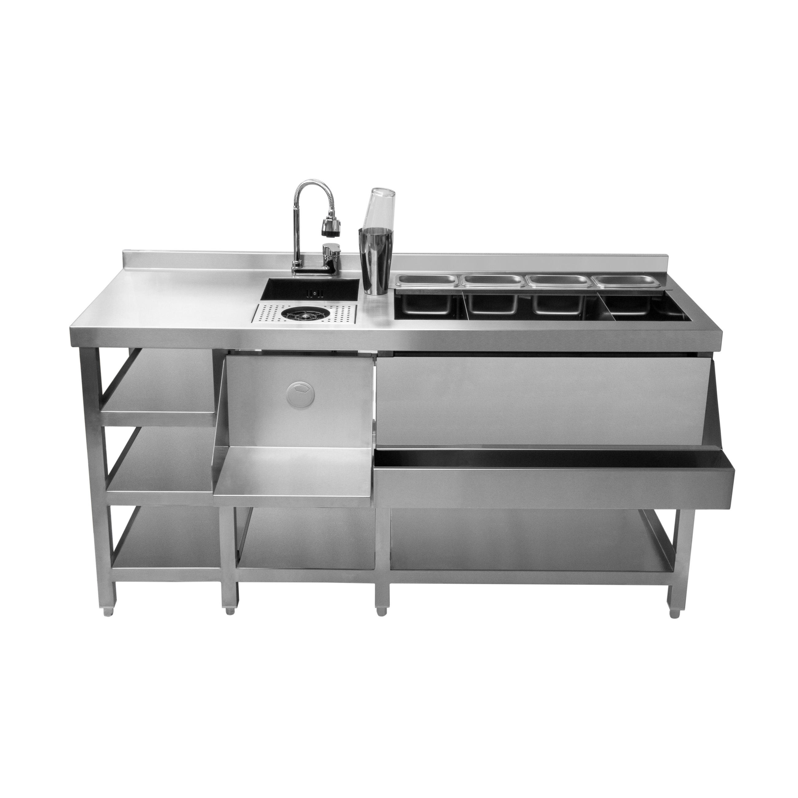 COCKTAILBAR STATION Deluxe - Alufarben, Metall (1/1/55cm) - Monstershop