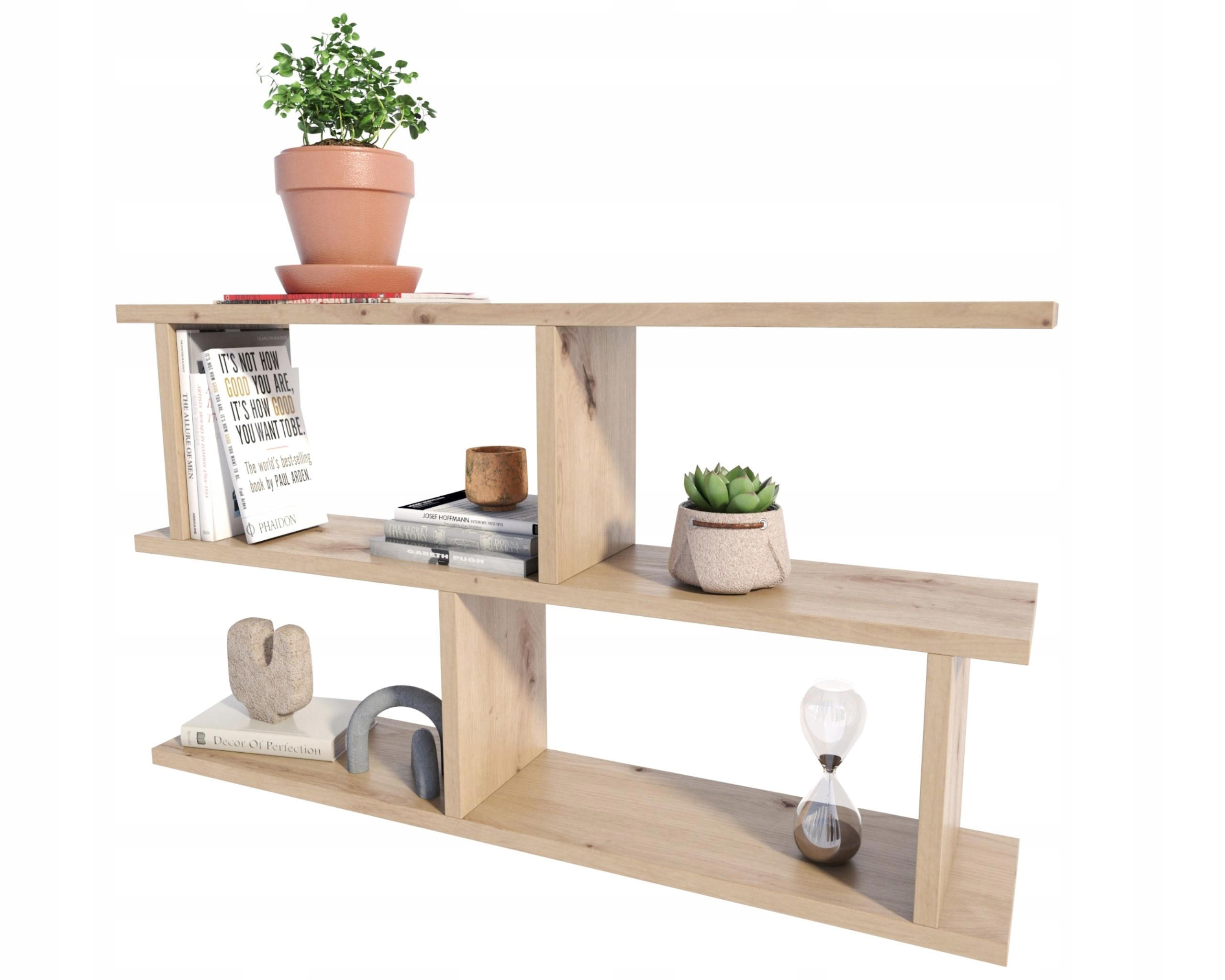 WANDREGAL LUNA 2 Versionen Artisan Eiche 85/18/49,4 cm - Eiche Artisan, Holzwerkstoff (85/49.4/18cm) - Matkam Möbel